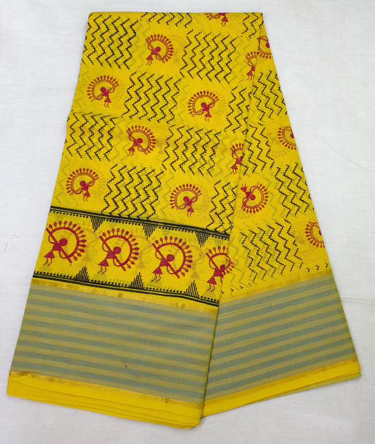 Mangalagiri cotton printing saree